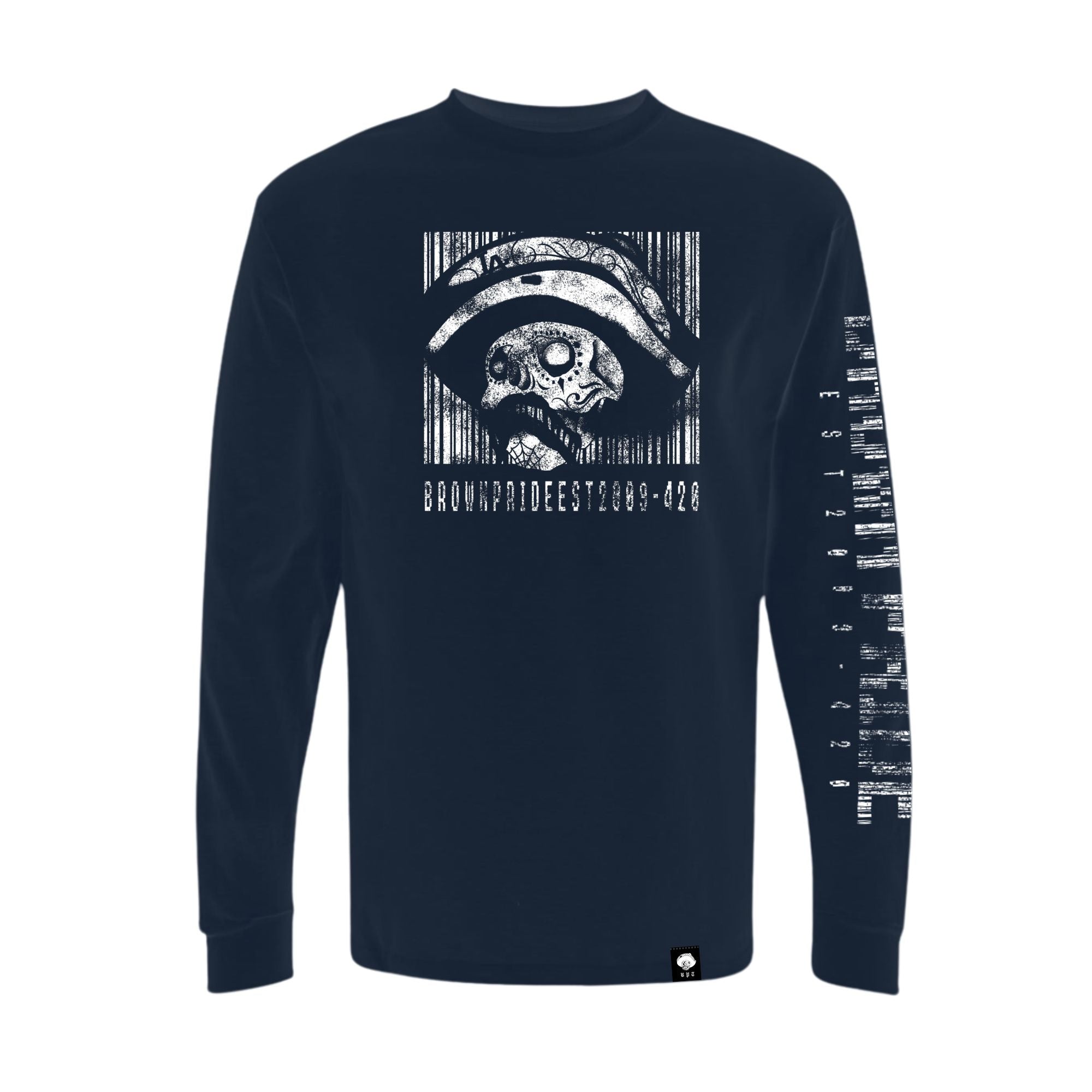 Brown Pride Barcode Long Sleeve Tee