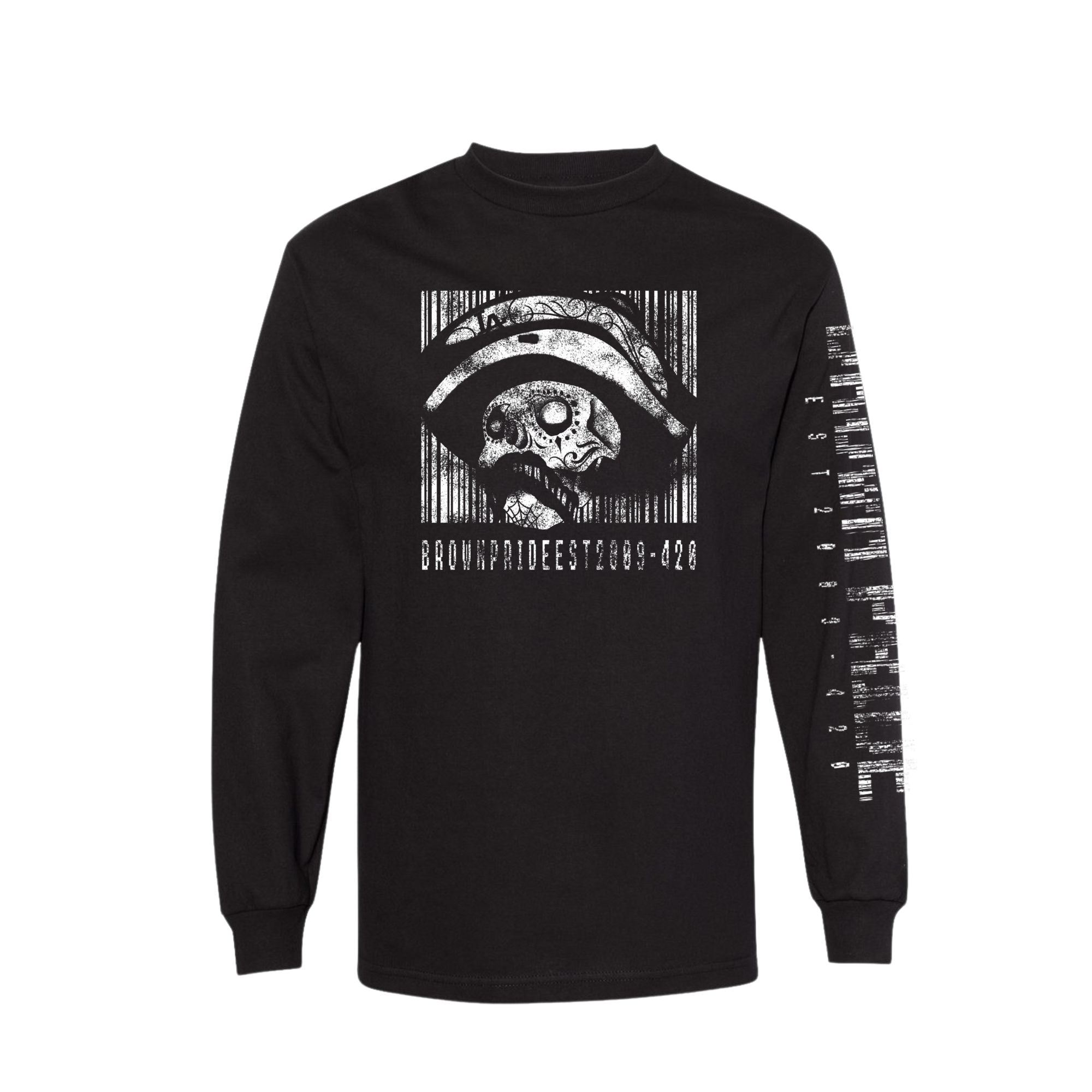 Brown Pride Barcode Long Sleeve Tee