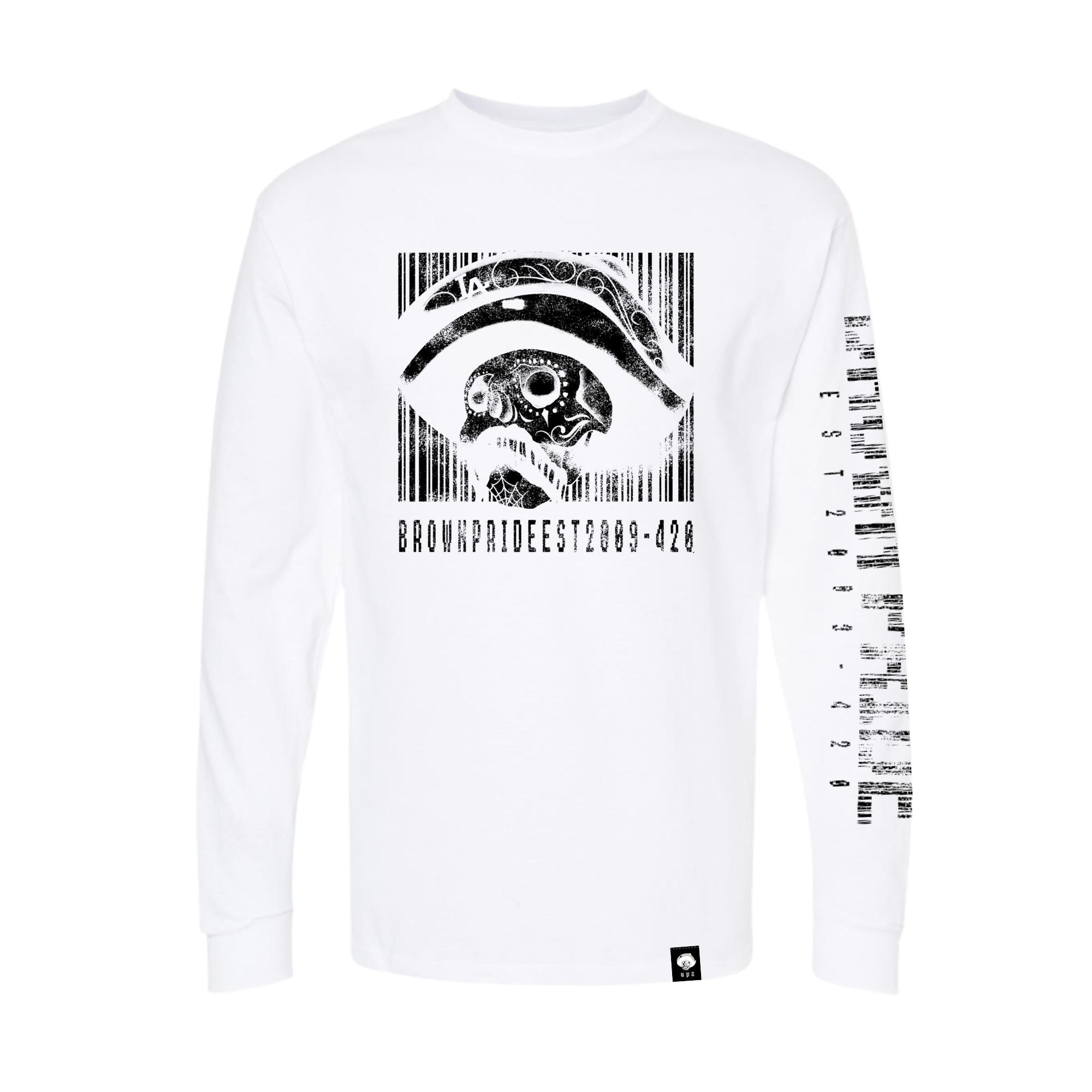 Brown Pride Barcode Long Sleeve Tee