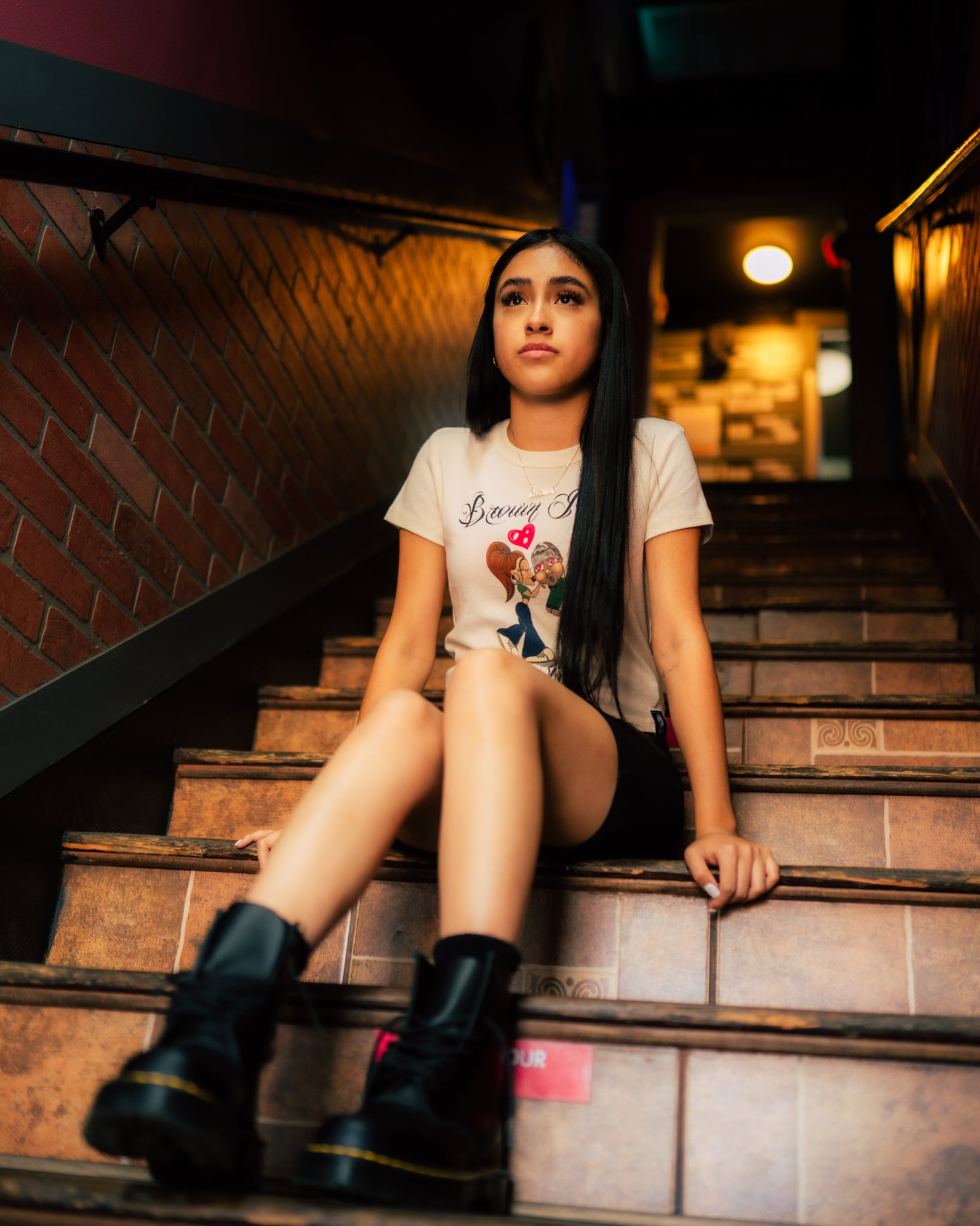 Brown Pride Lovers Baby Tee Crop Top