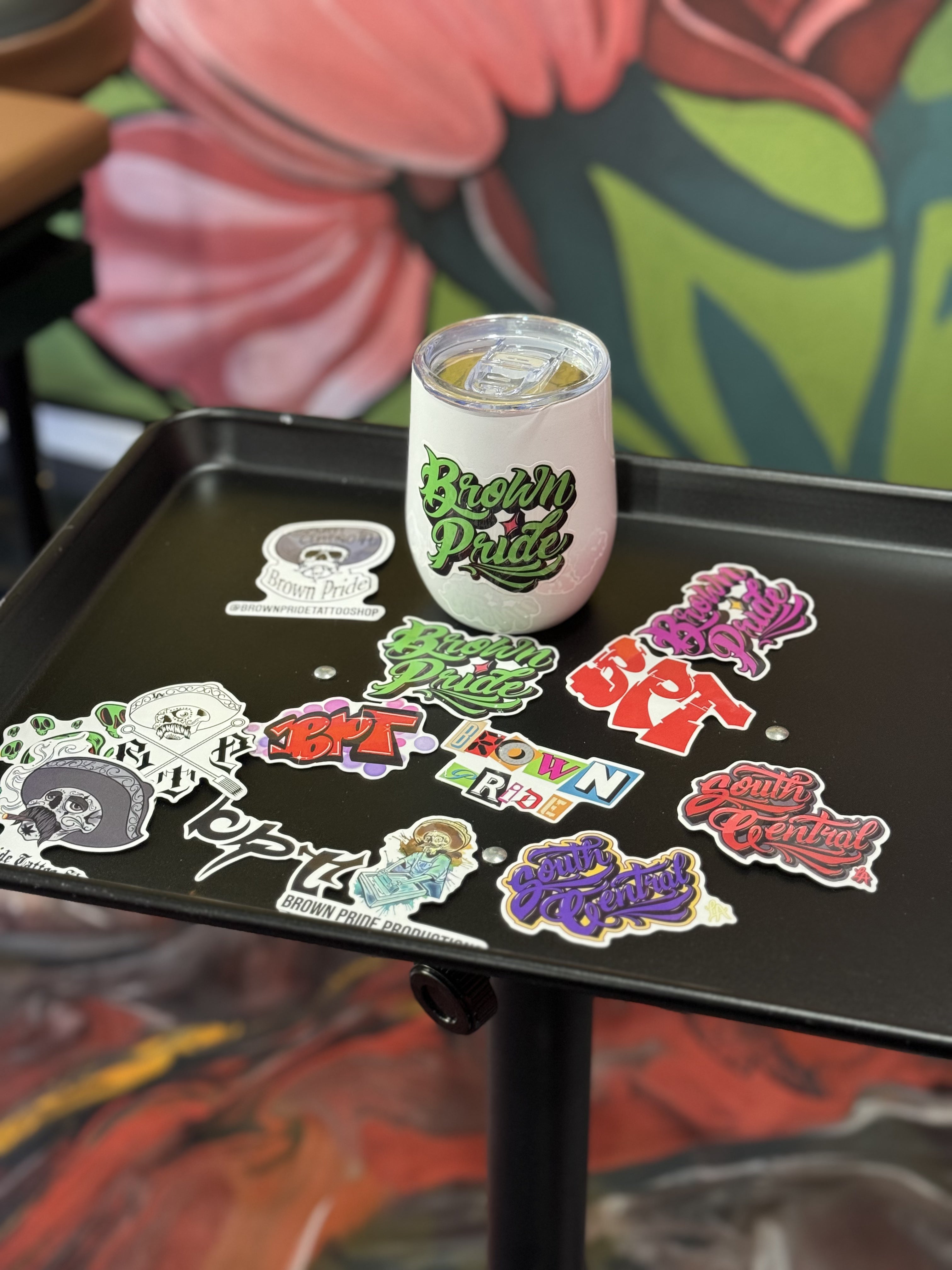 10oz. Insulated Stainless Steel Wine Tumblers with Water Resistant BPT Stickers