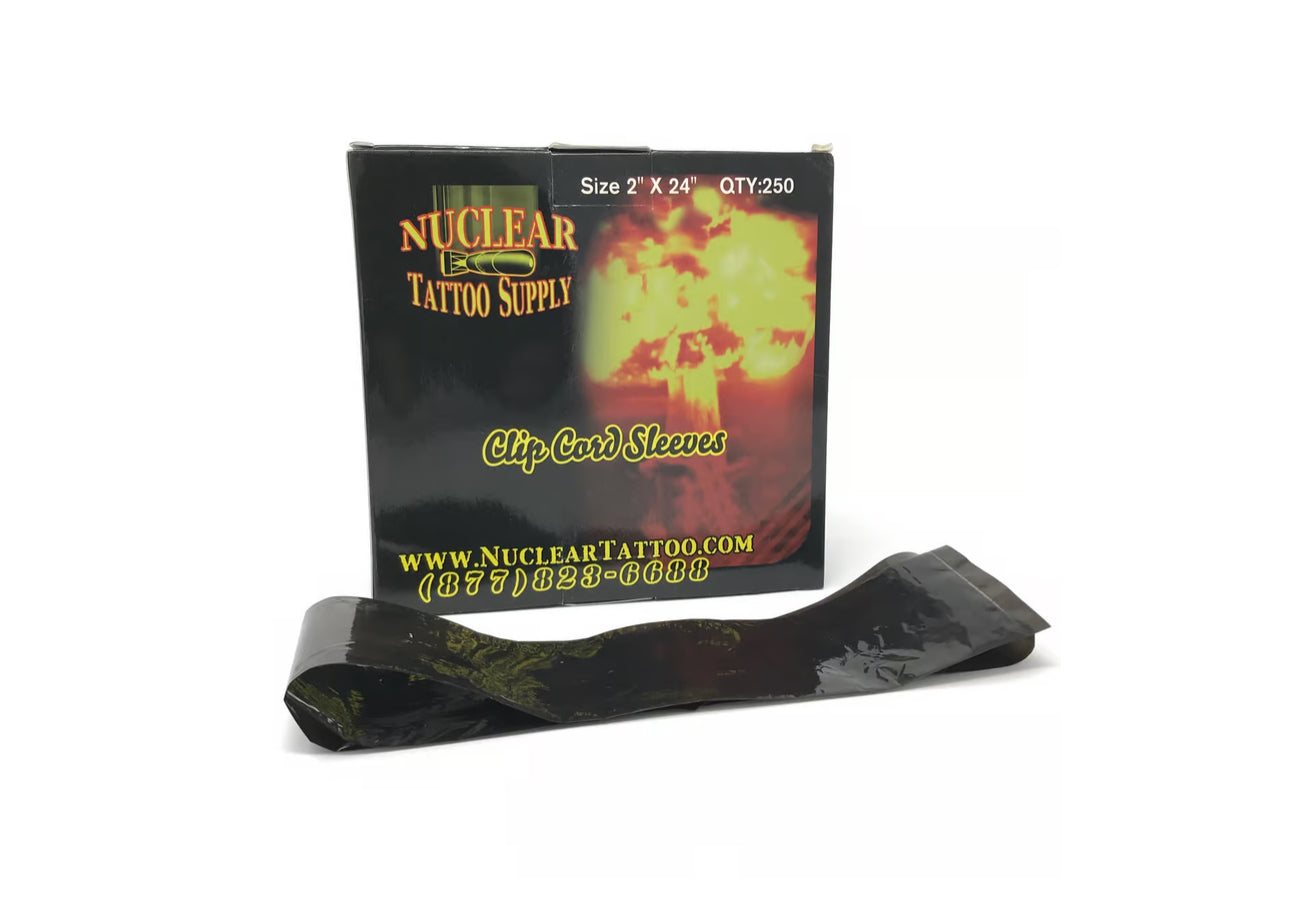 Black Clip Cord Sleeves 2" x 32" 250pcs