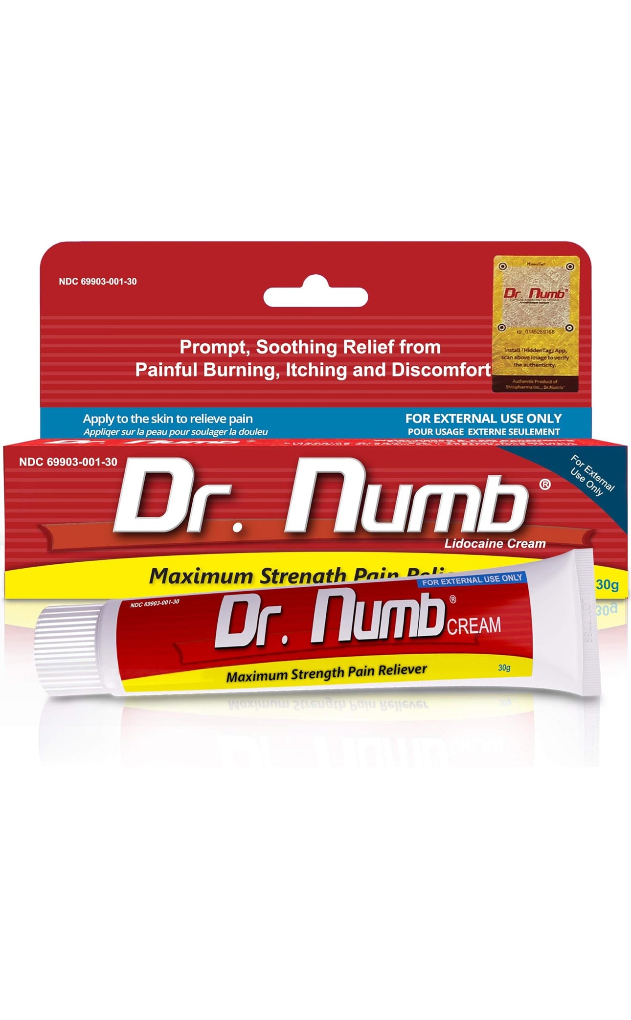 Dr. Numb 5% Lidocaine Numbing Cream