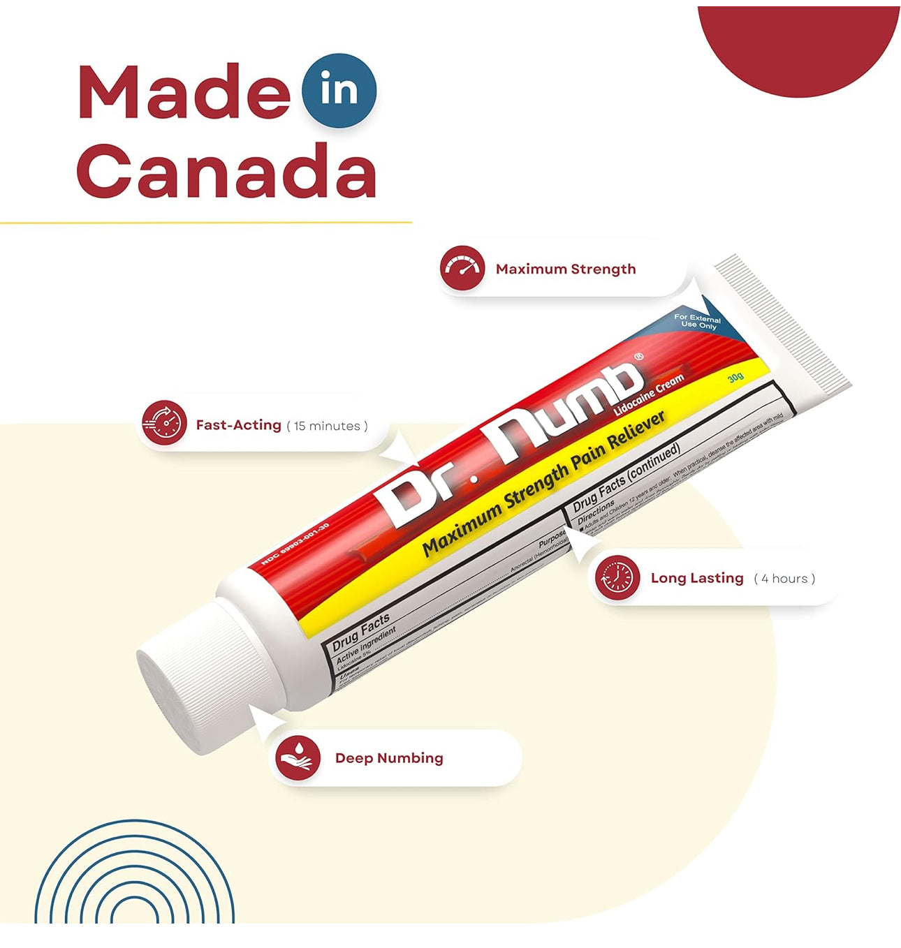 Dr. Numb 5% Lidocaine Numbing Cream