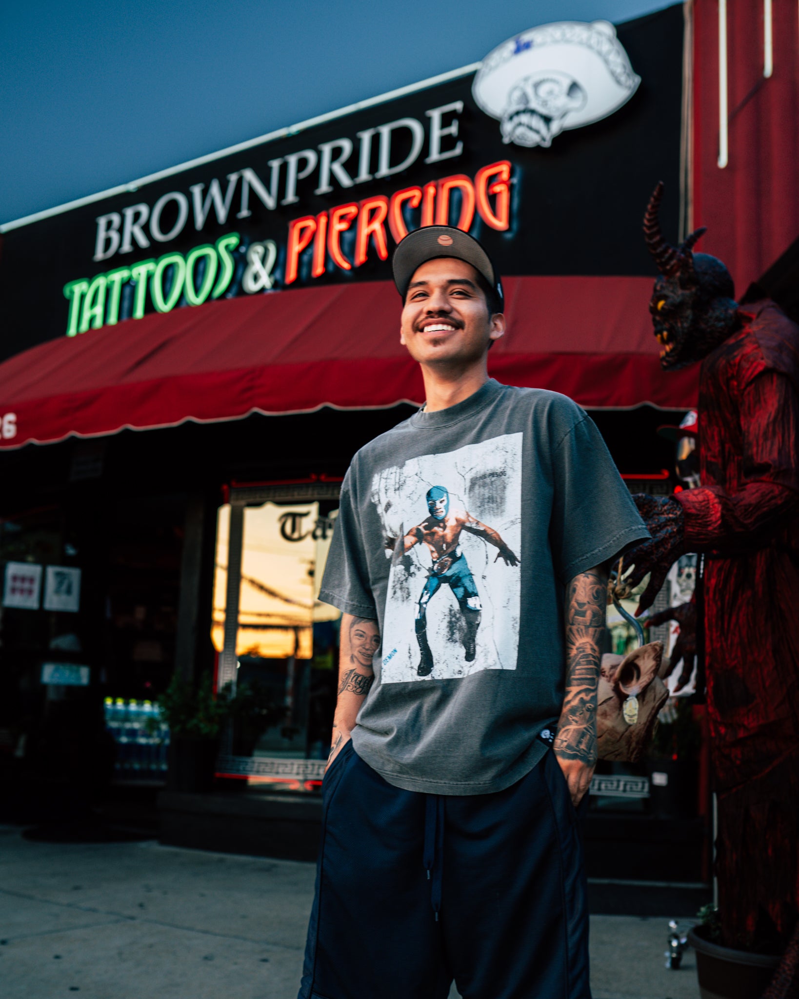 Blue Demon Heavy Grey Tee