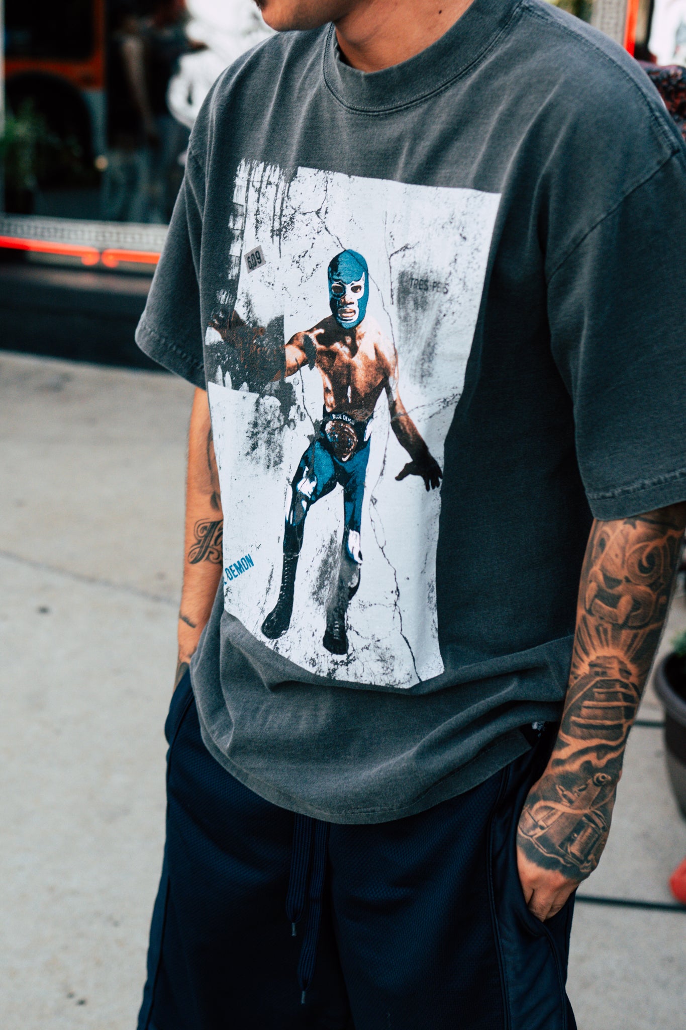Blue Demon Heavy Grey Tee