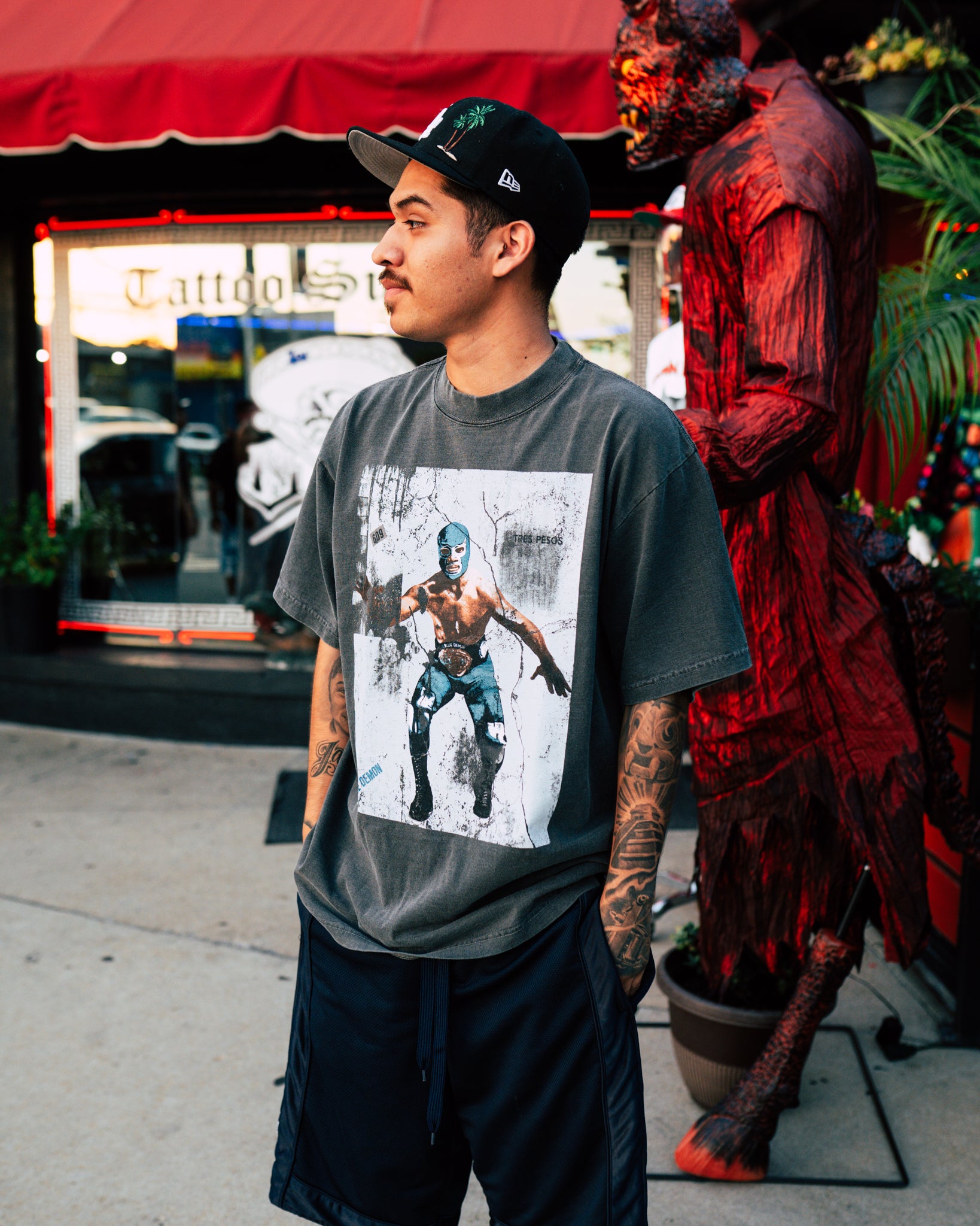 Blue Demon Heavy Grey Tee