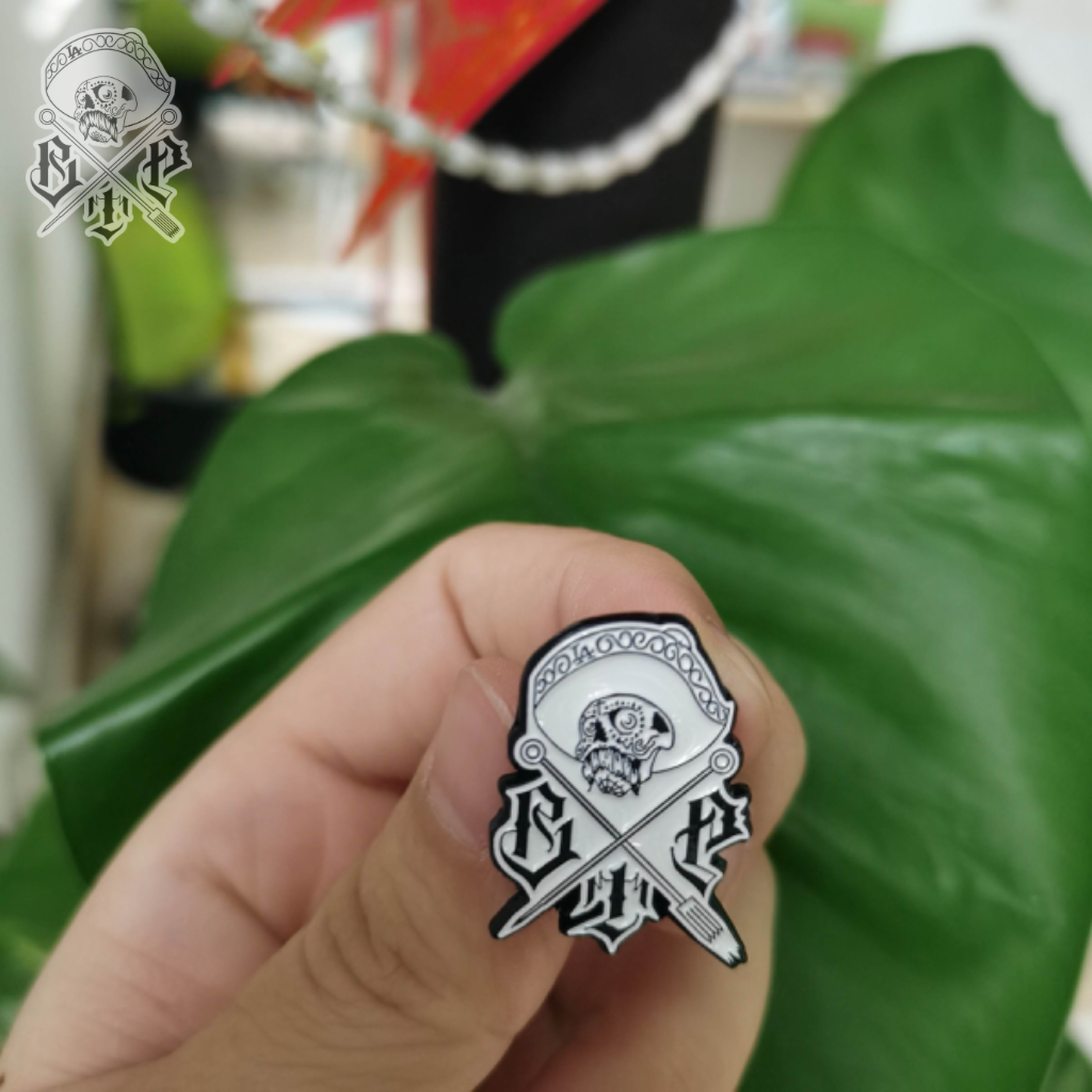 Classic OG Brown Pride Tattoo Logo Enamel Metal Lanyard Pin