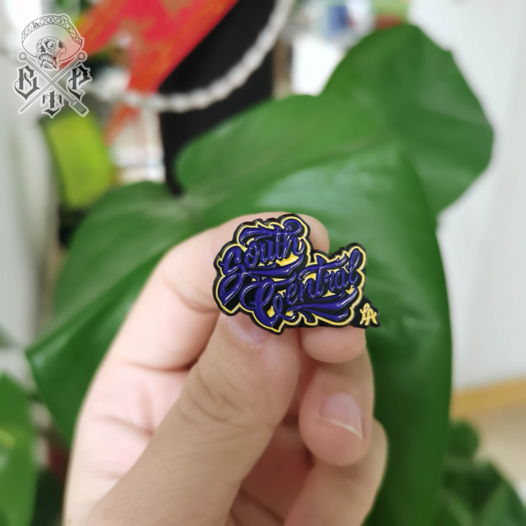 South Central LA Freehand Enamel Metal Lanyard Pin