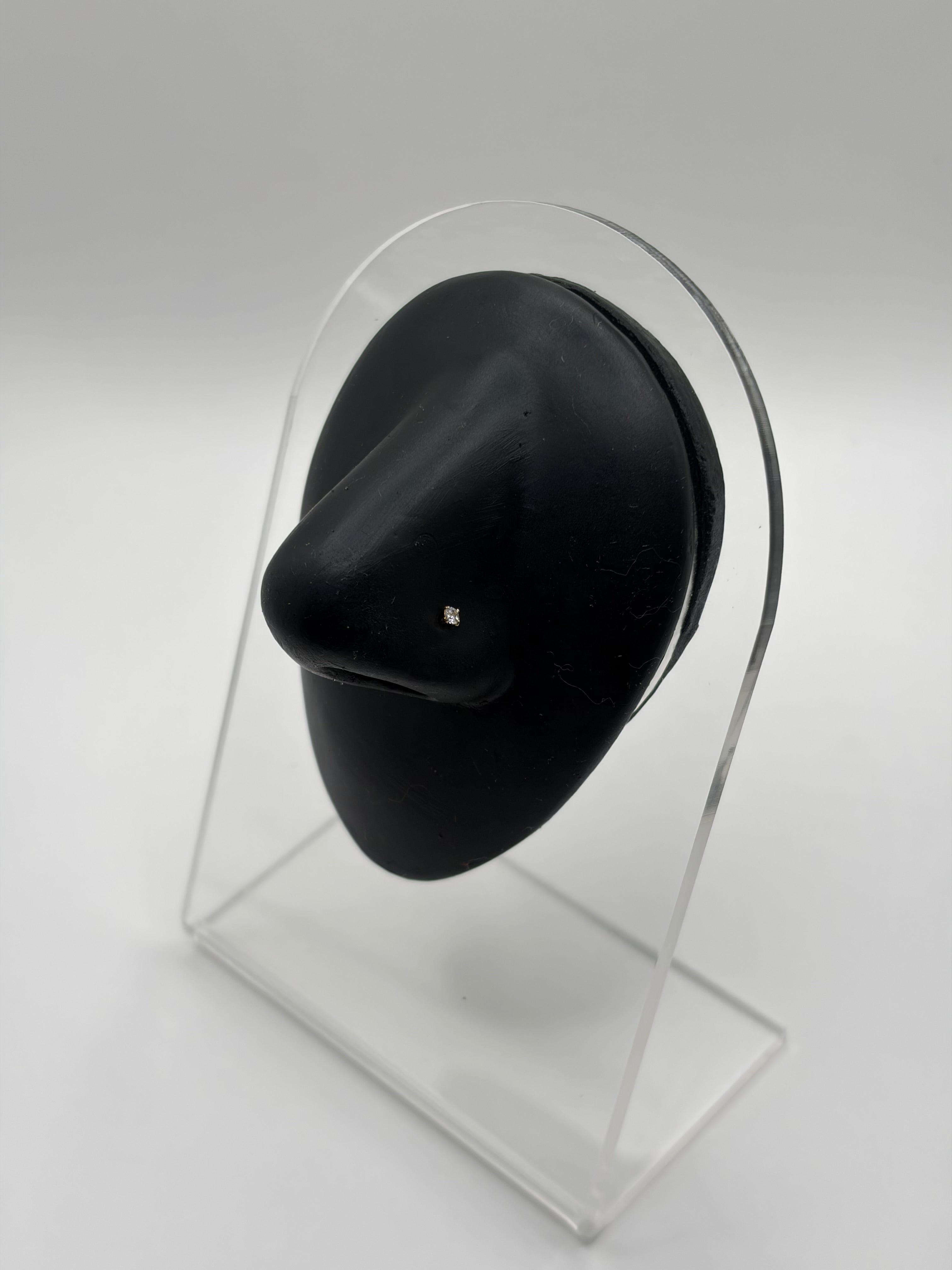 14KT Gold Nose L Shape