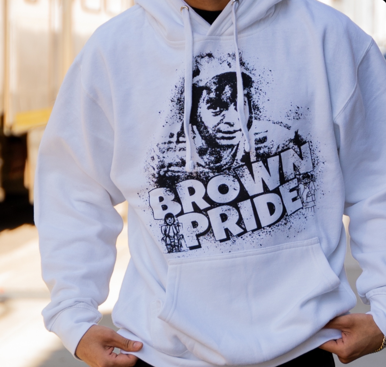 El Chavo Brown Pride White Hoodie