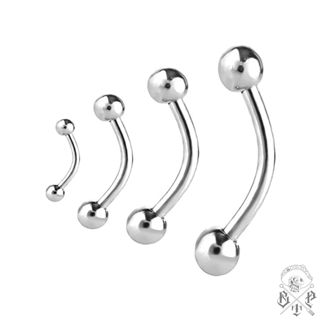 Steel Eyebrow Curved Bar