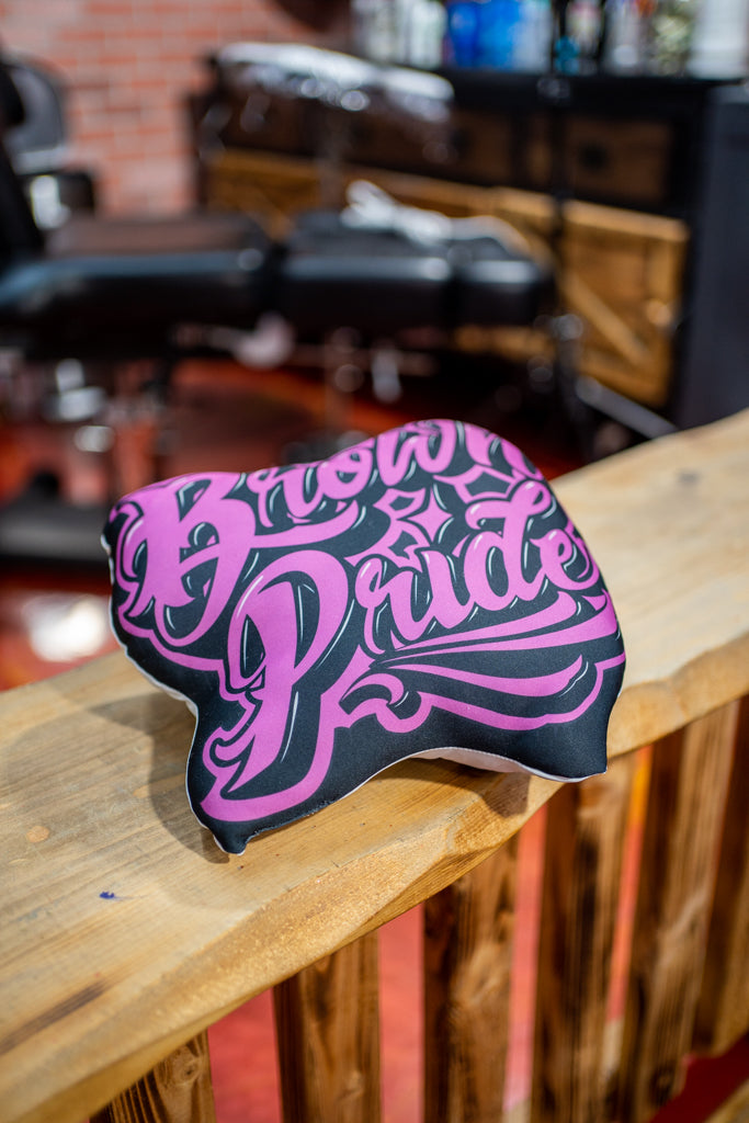 Brown Pride Freehand Pillow