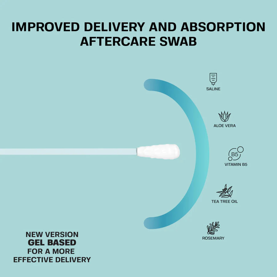 Base Laboratories Piercing Aftercare Saline Gel Swabs