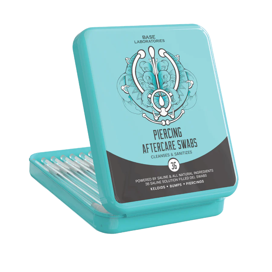 Base Laboratories Piercing Aftercare Saline Gel Swabs