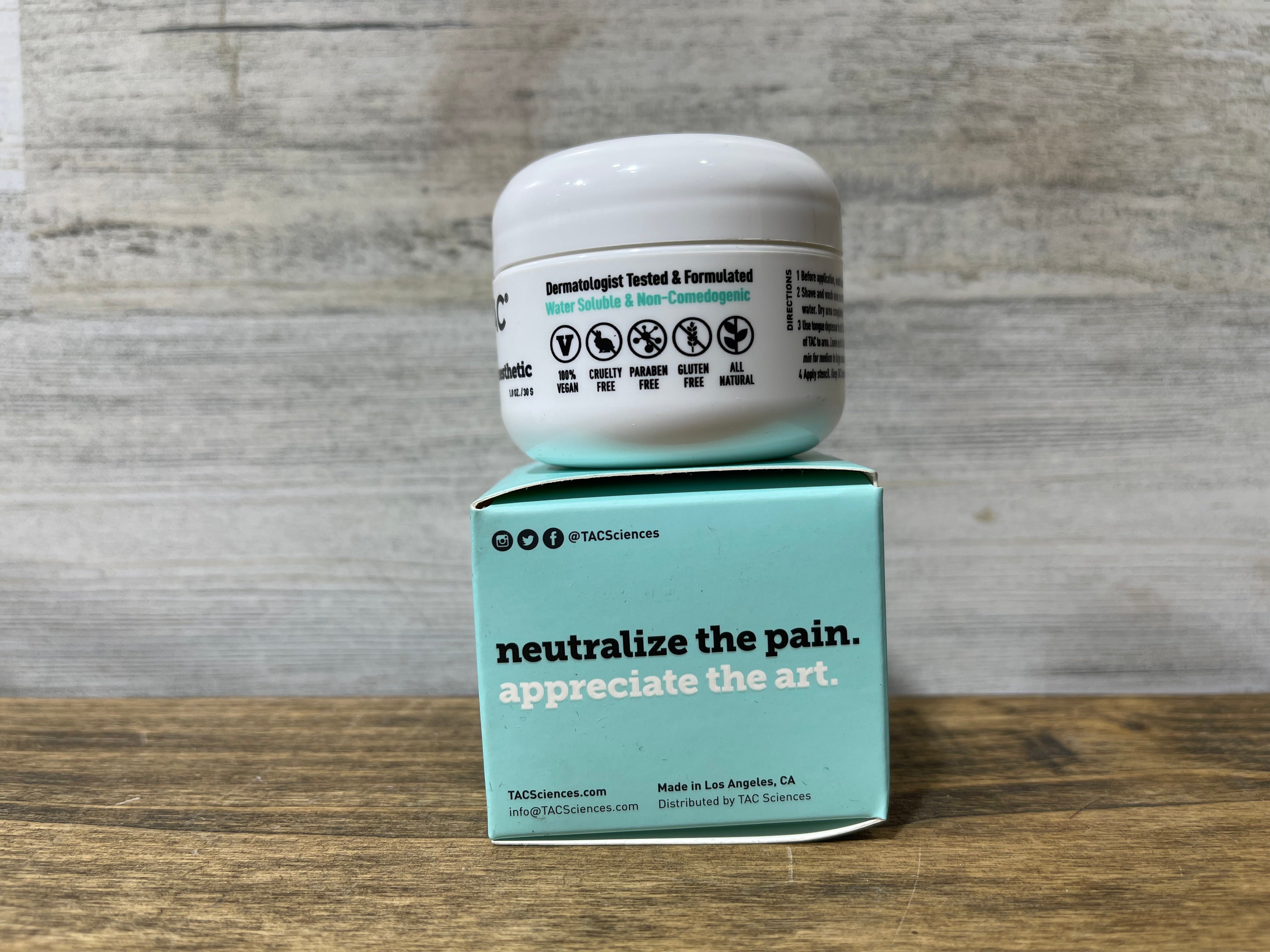 TAC Tattoo Anesthetic Cream