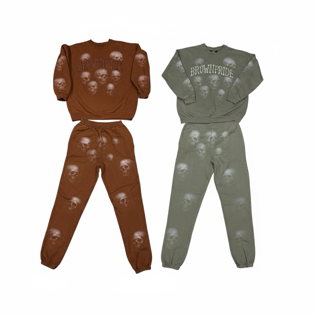 Brown Pride Crew Neck Set