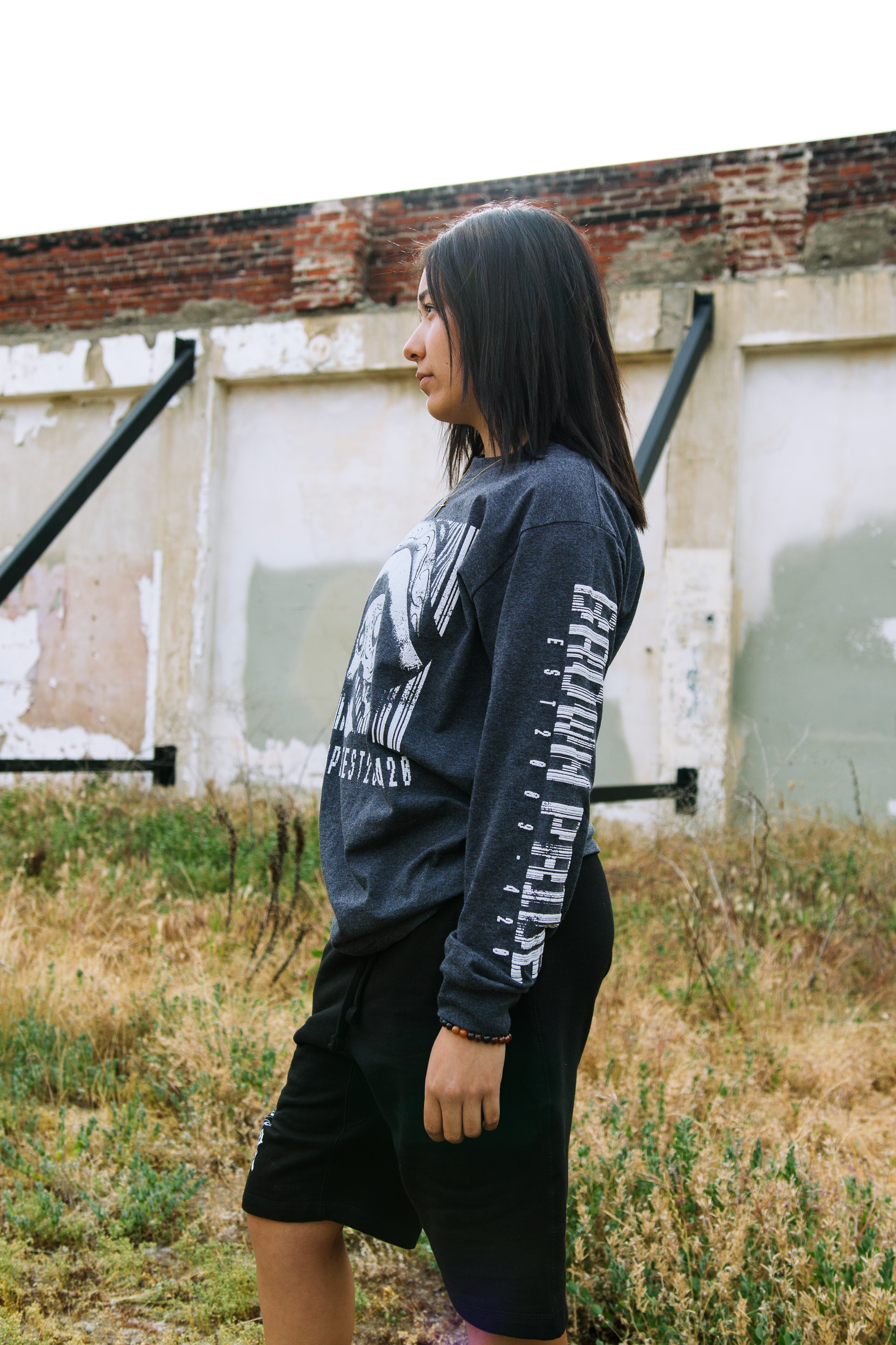 Brown Pride Barcode Long Sleeve Tee
