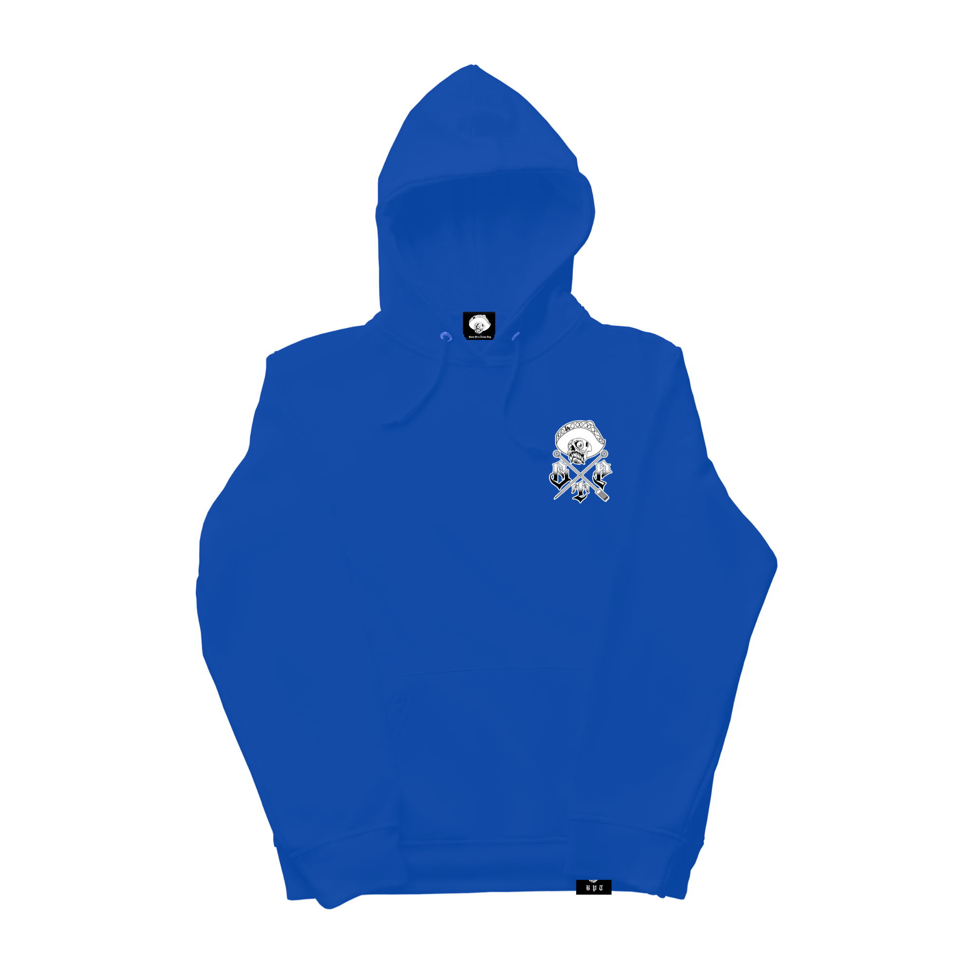 Classic Brown Pride Tattoo Logo Royal Blue Hoodie