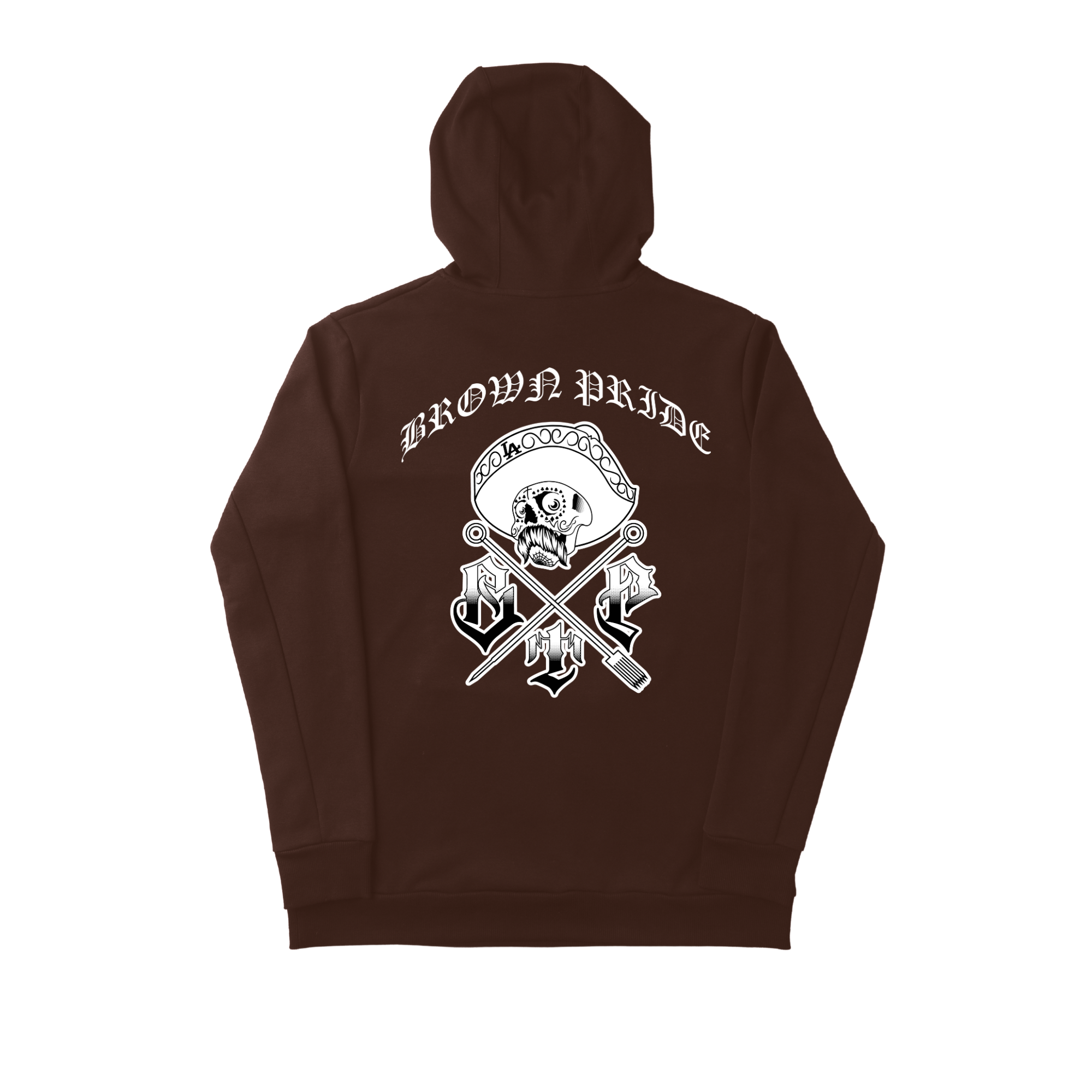 Classic Brown Pride Tattoo Logo Hoodie