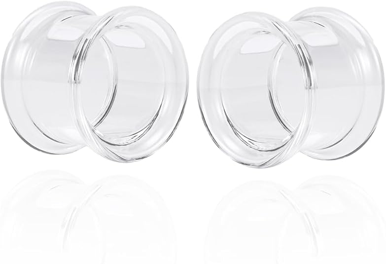 Clear 8mm/ 0 Gauges