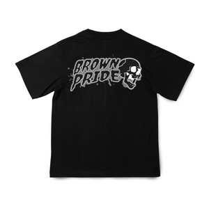 Brown Pride Retro Skull