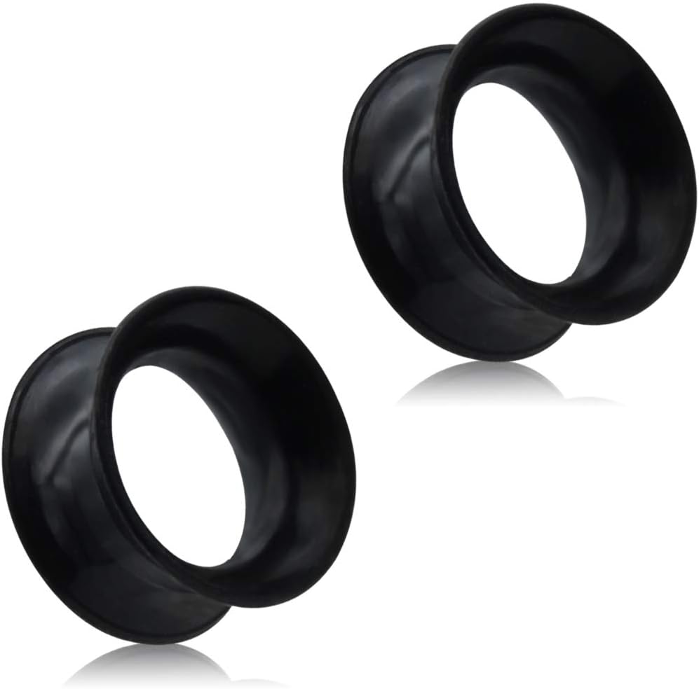 Rubber Black 1/2 Gauges