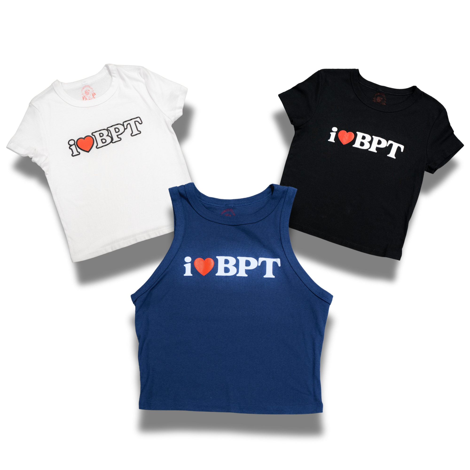 I ❤️ BPT Crop Top Tees