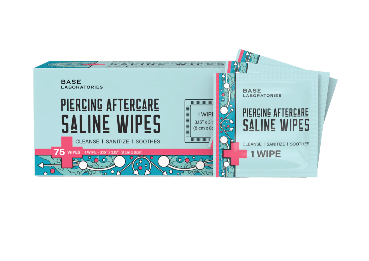 Aftercare Saline Wipes