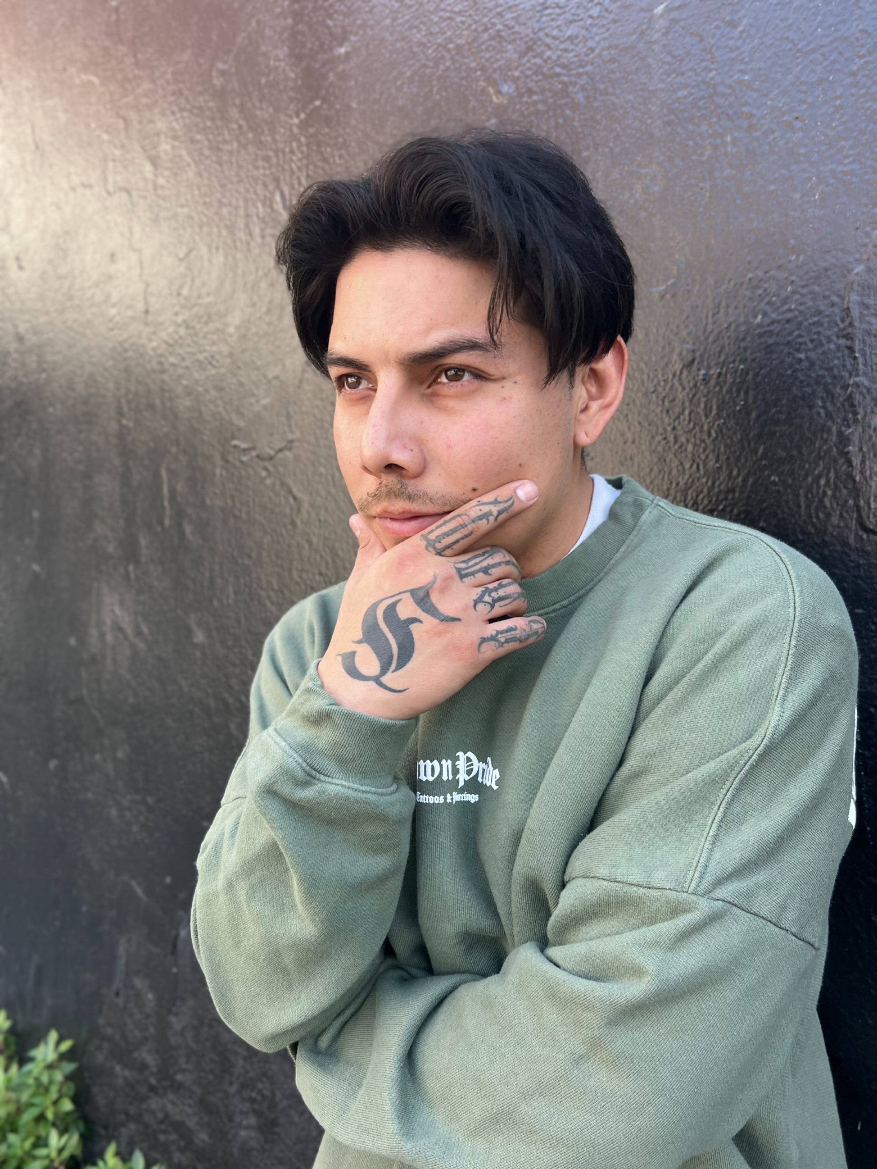 Green Brown Pride Crew Neck and Sweatpants Set