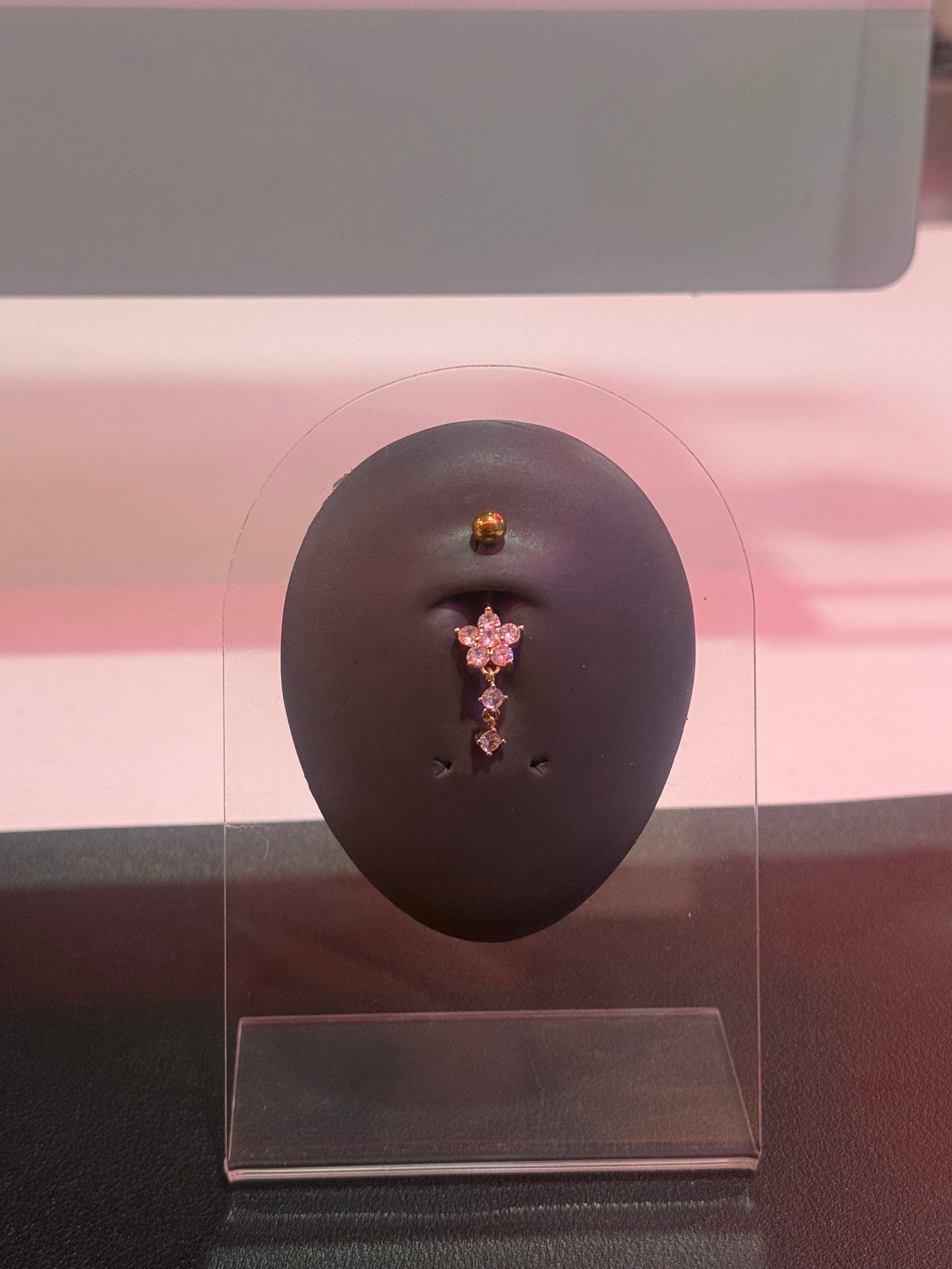 Flower Dangle Belly Piercing