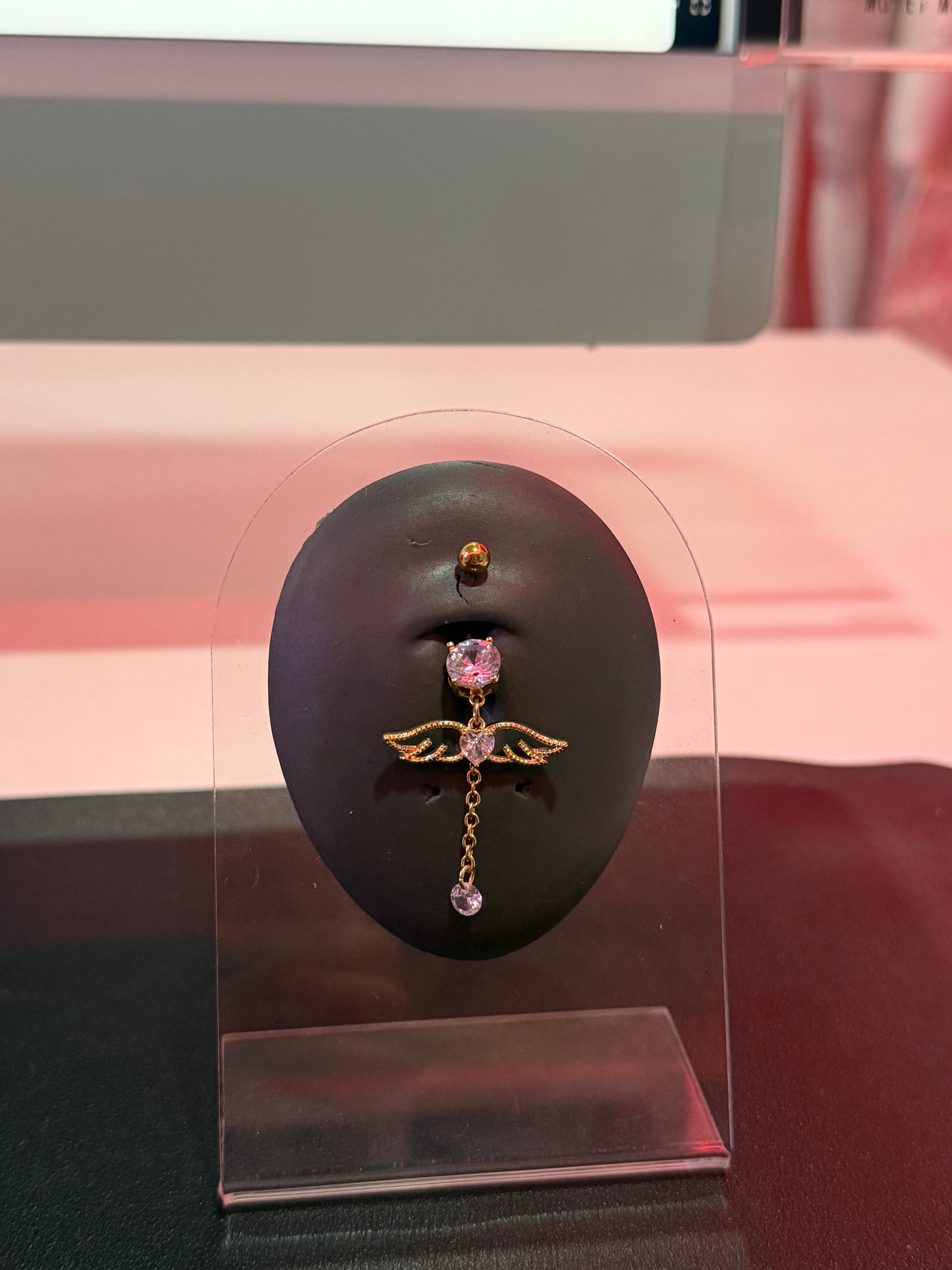 Angel Wings Dangle Belly Piercing