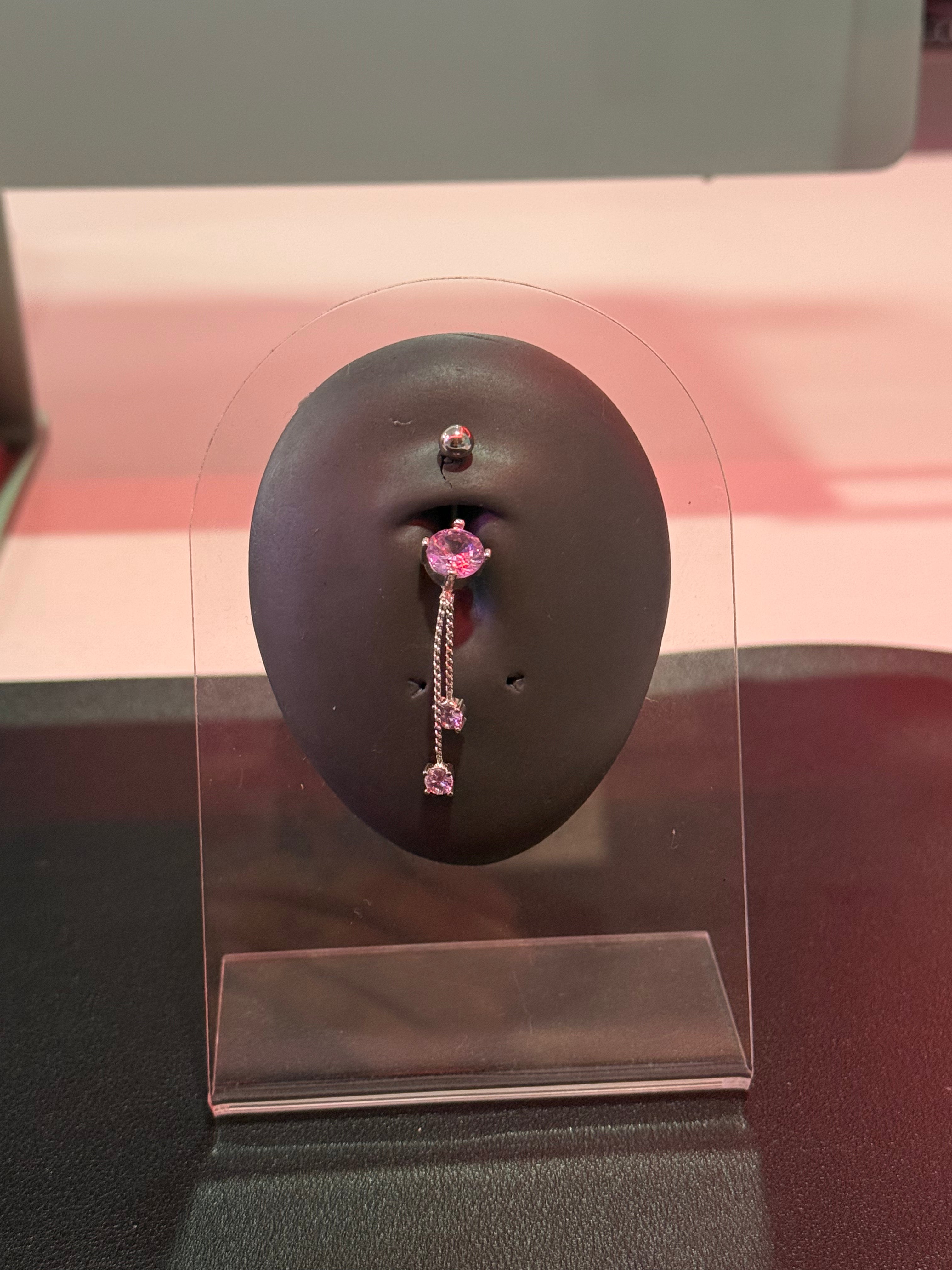 Double Dangle Belly Piercing