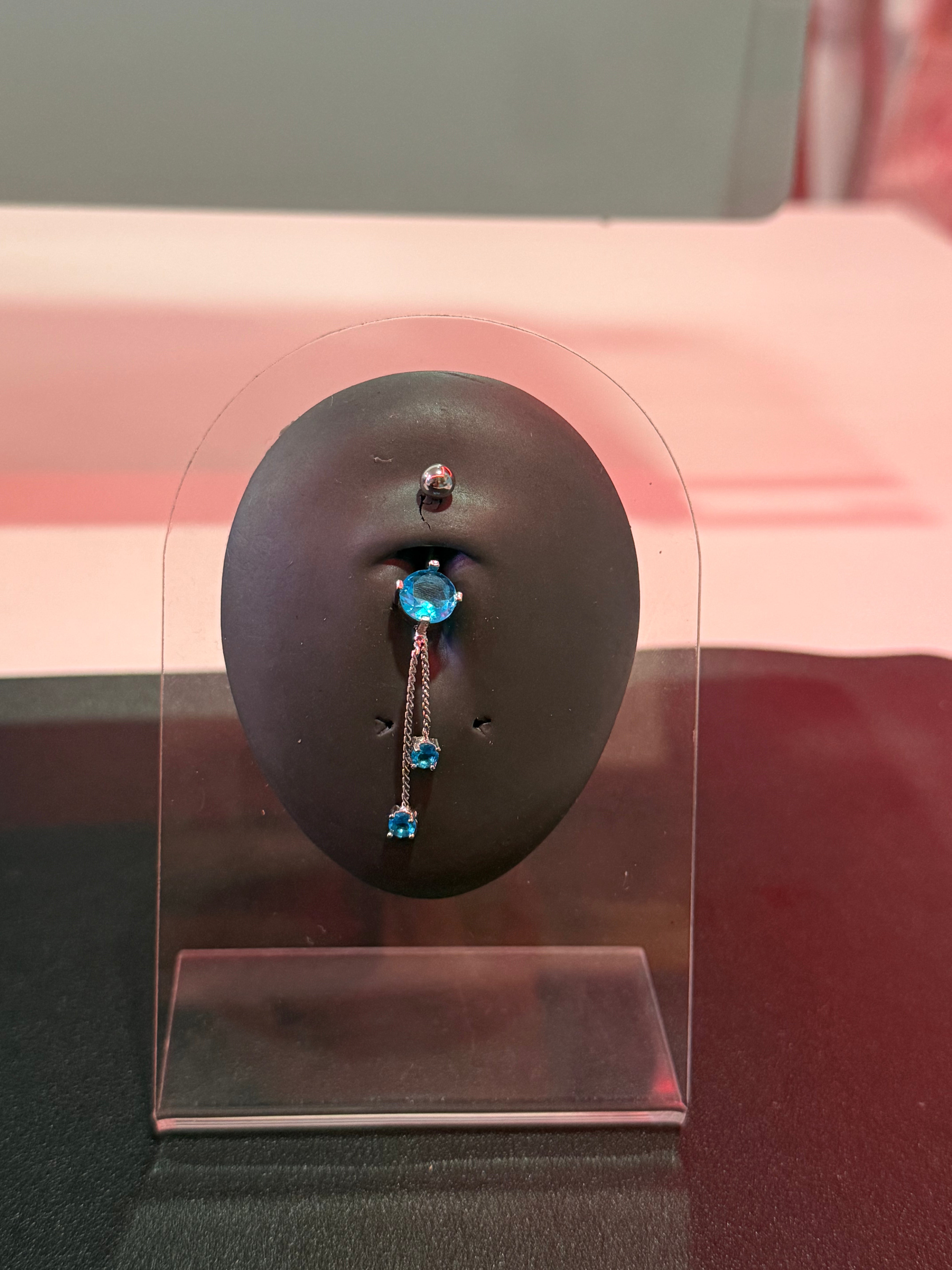 Double Dangle Belly Piercing