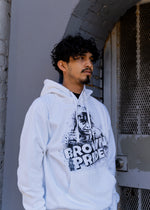 Load image into Gallery viewer, El Chavo Brown Pride White Hoodie
