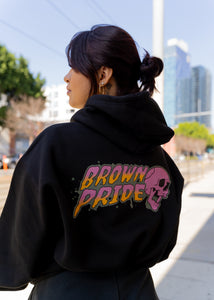 Brown Pride Retro Skull