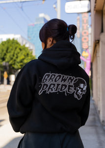 Brown Pride Retro Skull