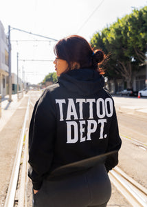 Tattoo Dept. Black Cuffed Sweatpants