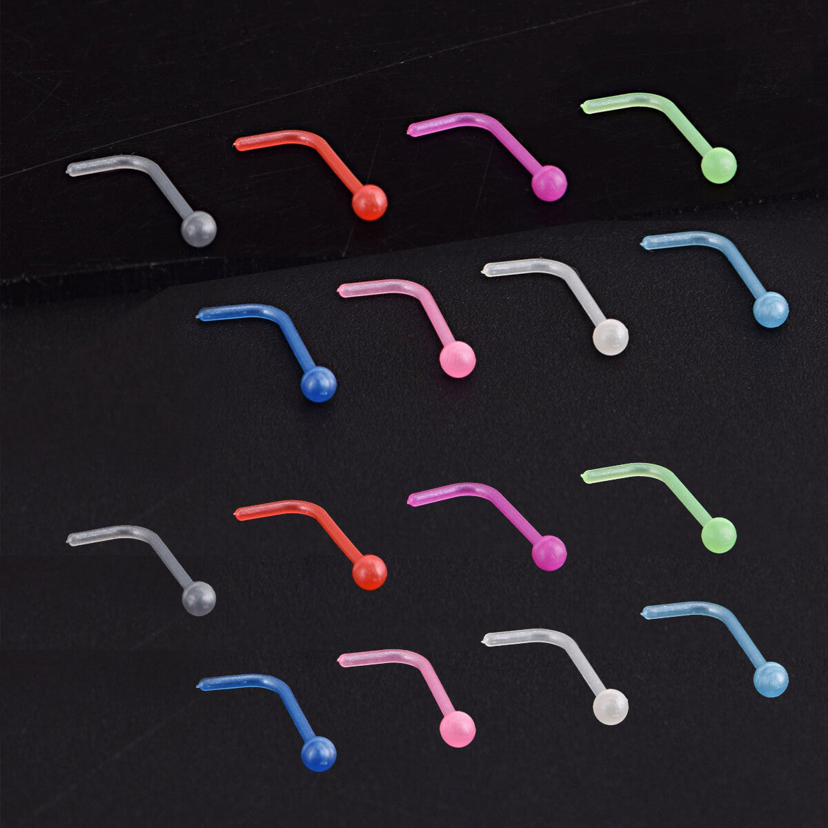 Plastic Colorful Ball-L Shaped Jewelry