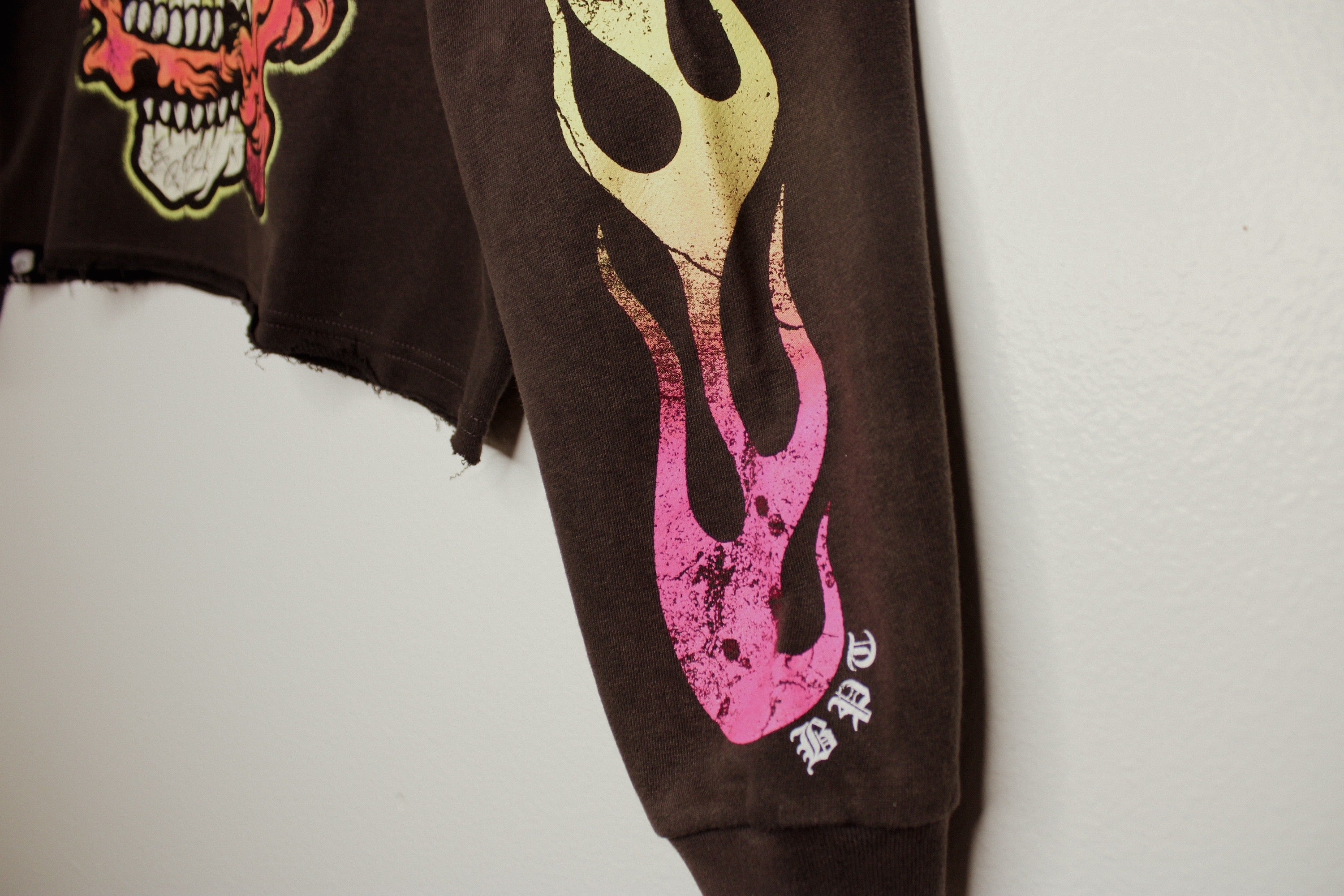 Pink Skull N Flames