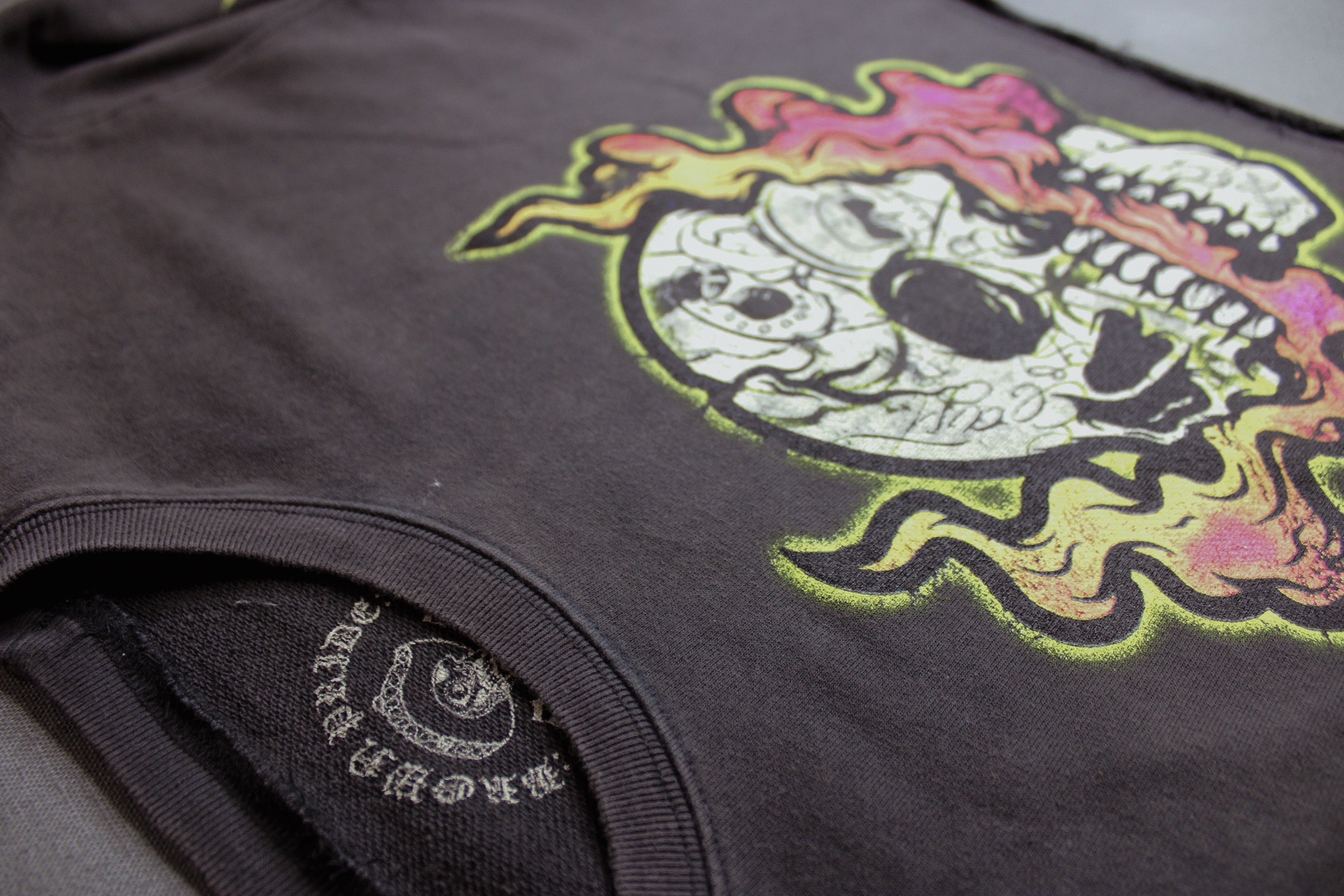 Pink Skull N Flames
